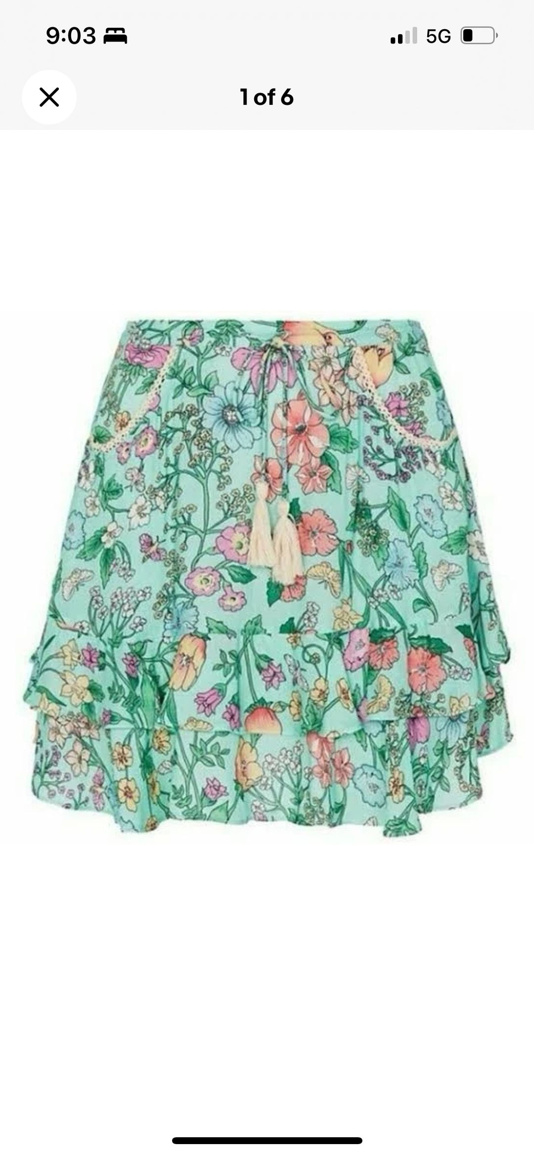 Floral Print Mini Skirt