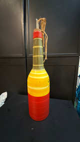 Containly Hand Painted Glass Olive Oil/Vinegar Cruet - Image 2