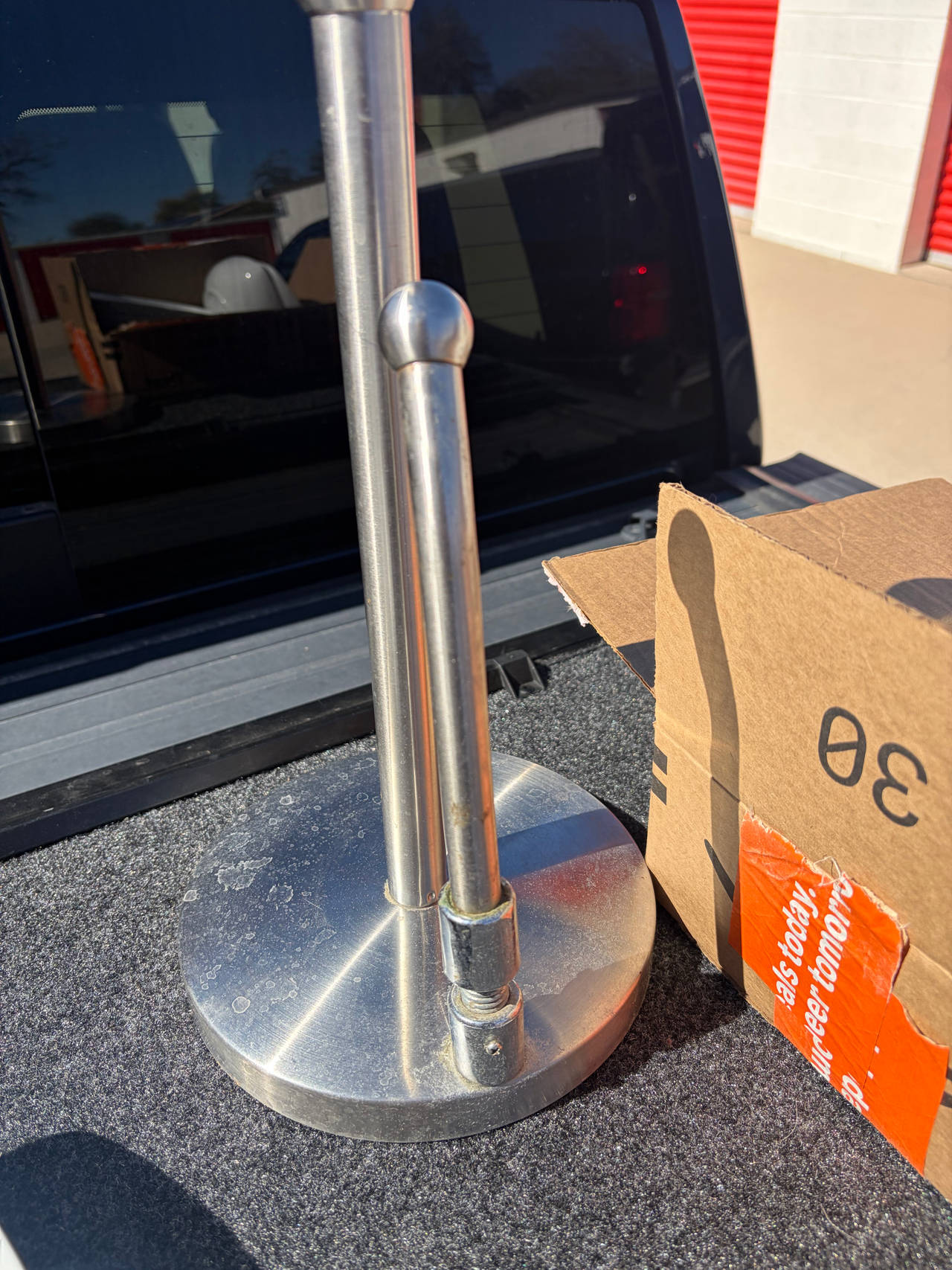 Stainless Steel Paper Towel Holder with Tension Arm