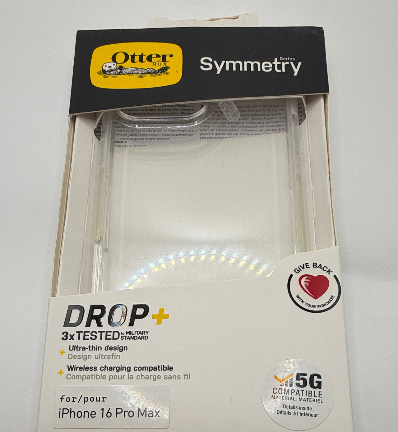 OtterBox Symmetry Series Case for iPhone 16 Pro Max - Clear