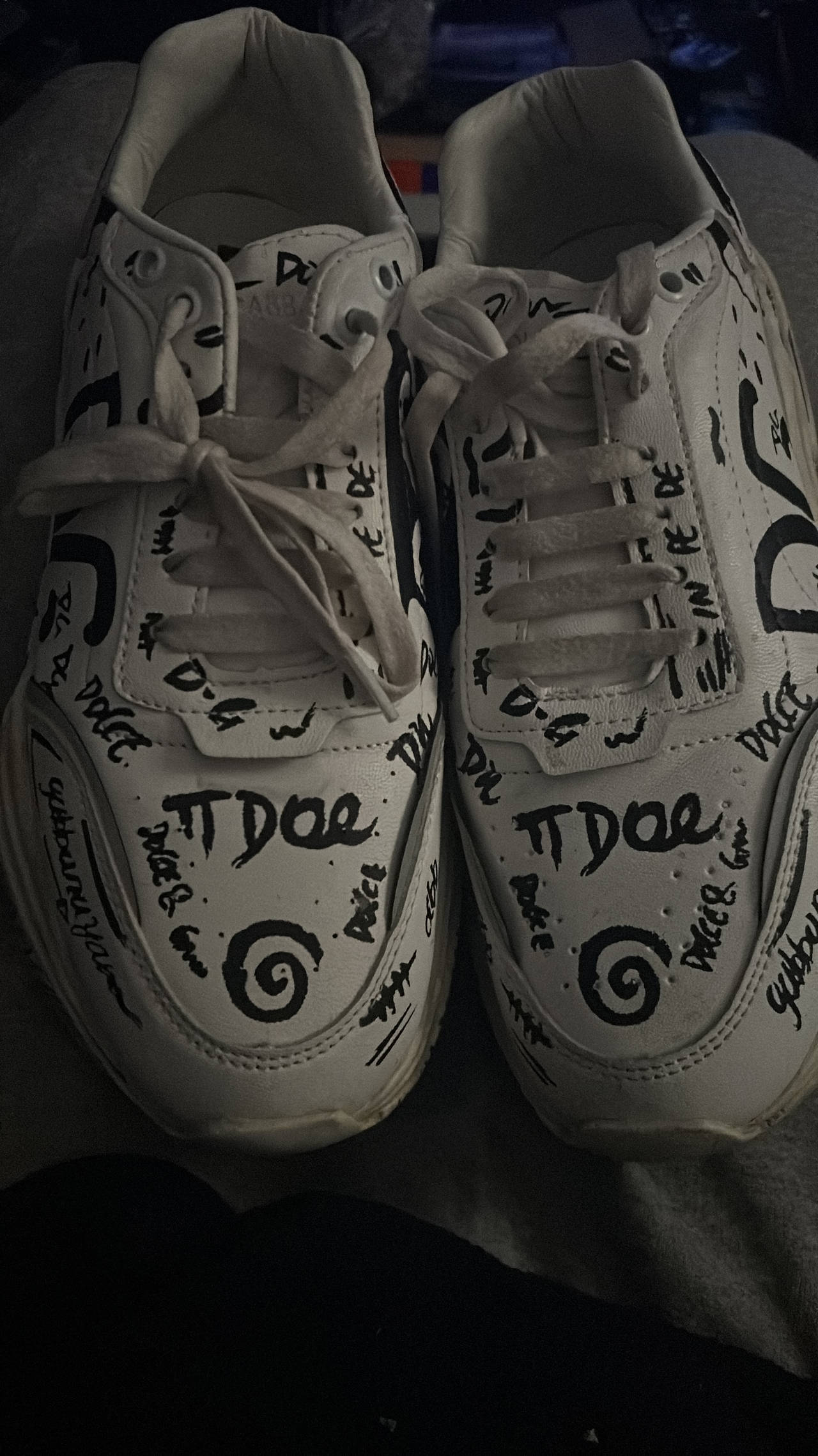 Dolce & Gabbana Portofino Graffiti Print Sneakers