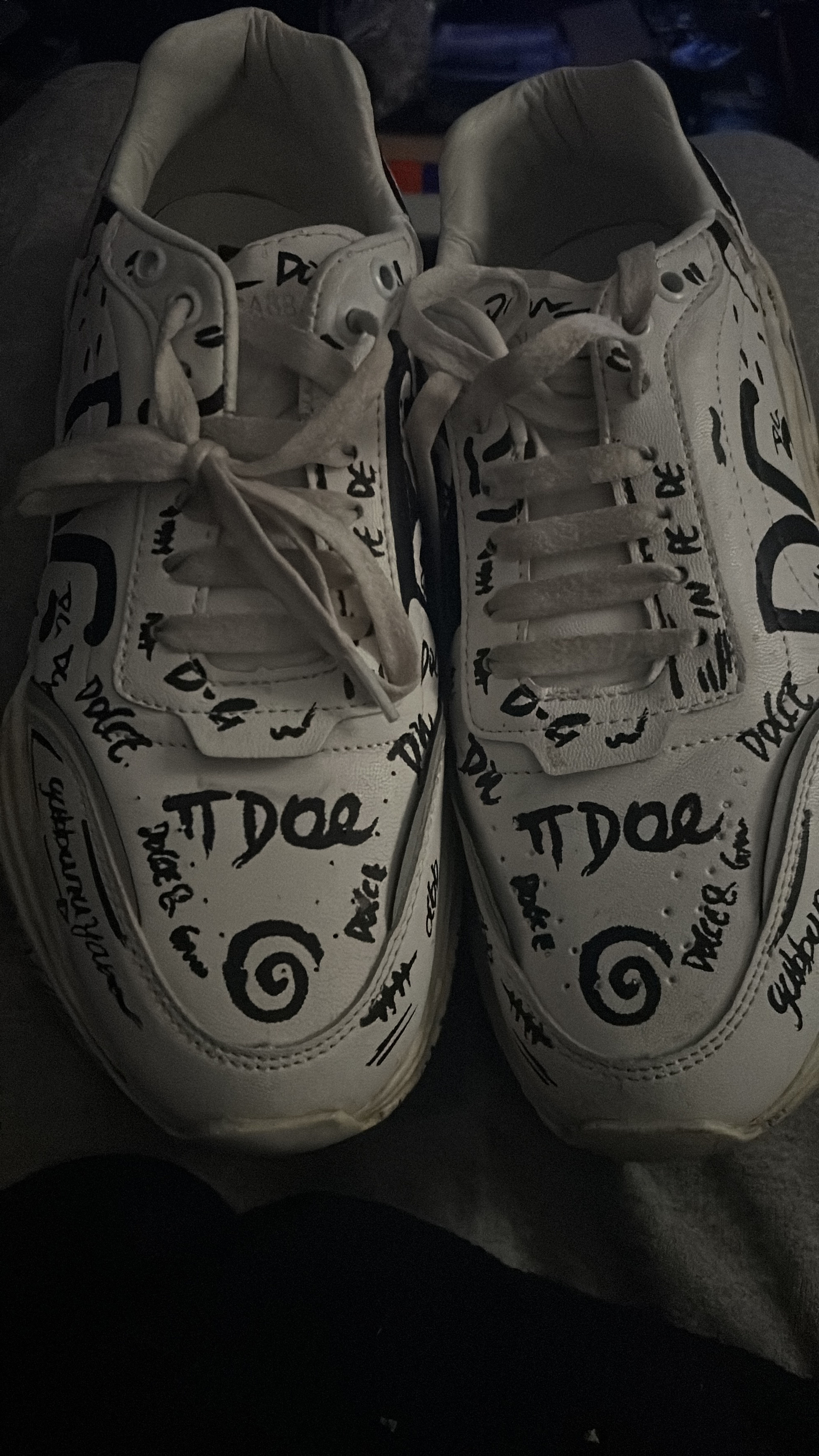 Dolce & Gabbana Portofino Graffiti Print Sneakers