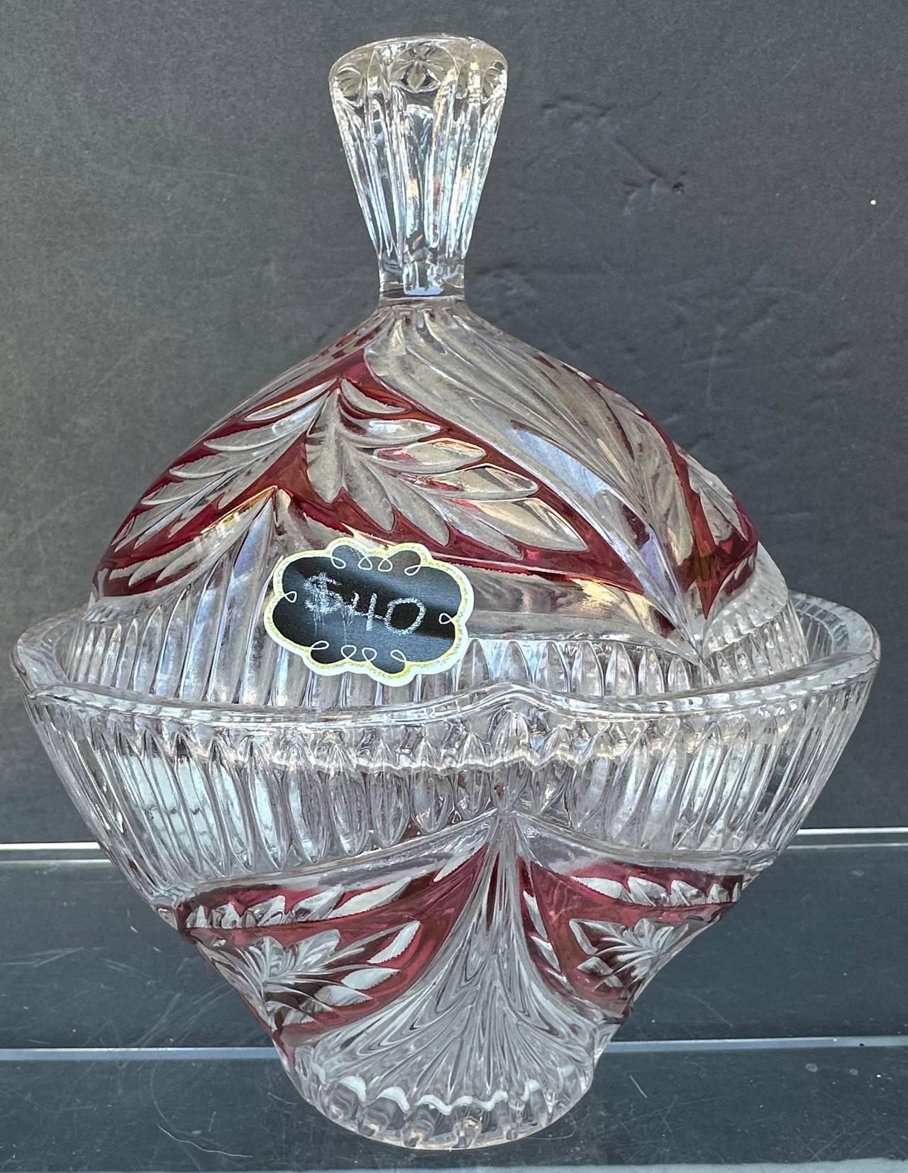 Vintage Anna Hutte Bleikristall Lead Crystal Candy Dish Made in Germany