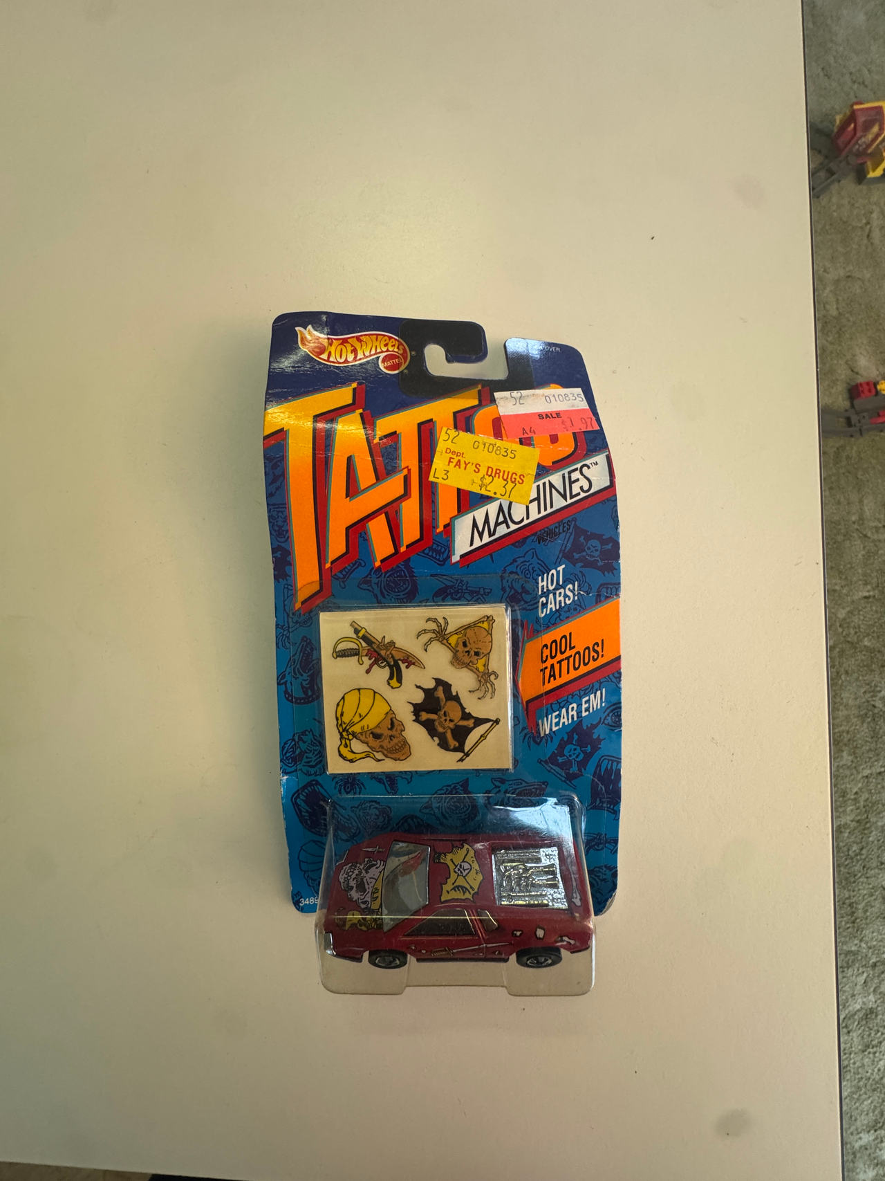 Hot Wheels Tattoo Machines Ferrari Testarossa