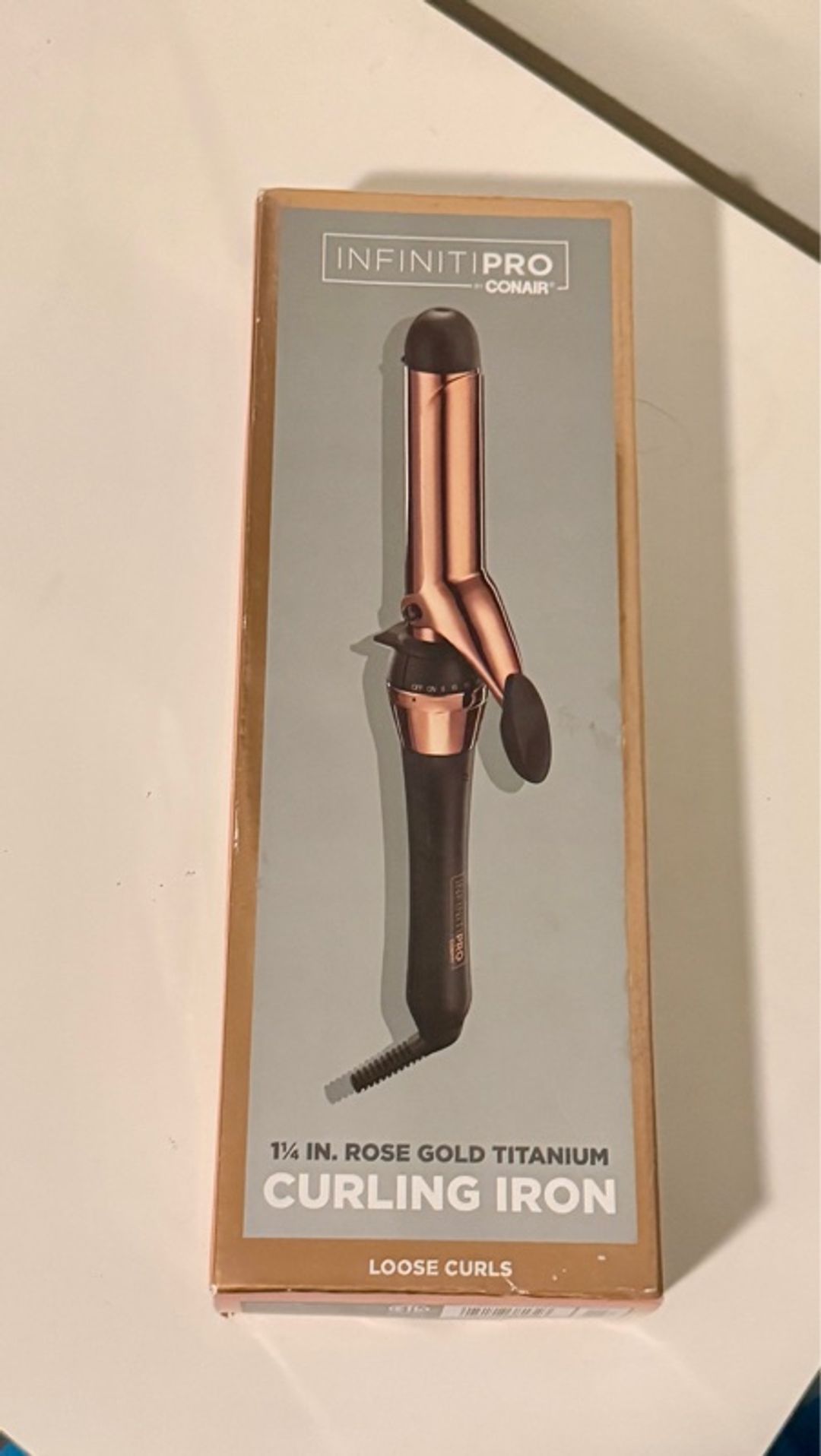 Conair Infiniti Pro Rose Gold Titanium Curling Iron 1.25"