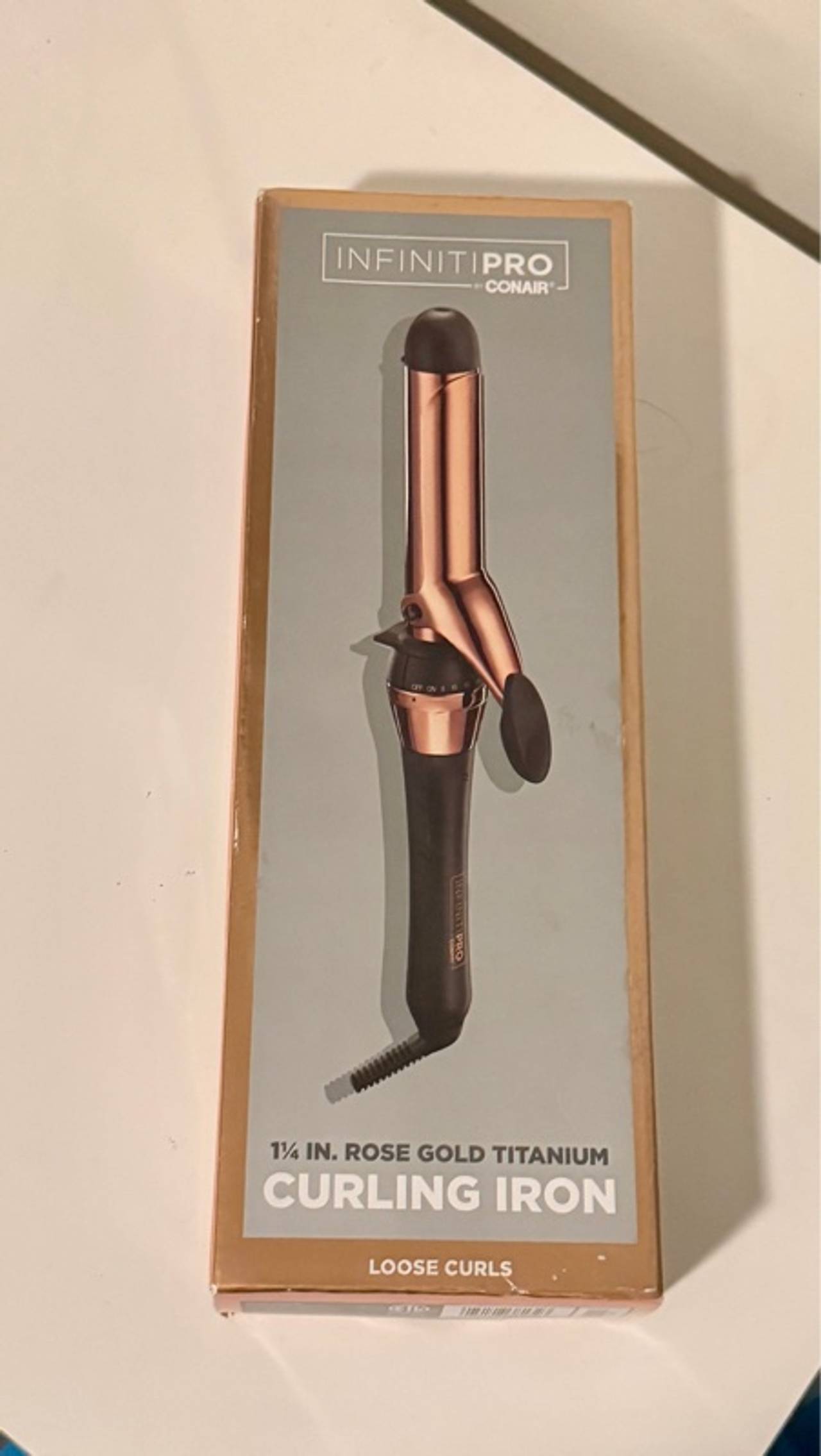 Conair Infiniti Pro Rose Gold Titanium Curling Iron 1.25"