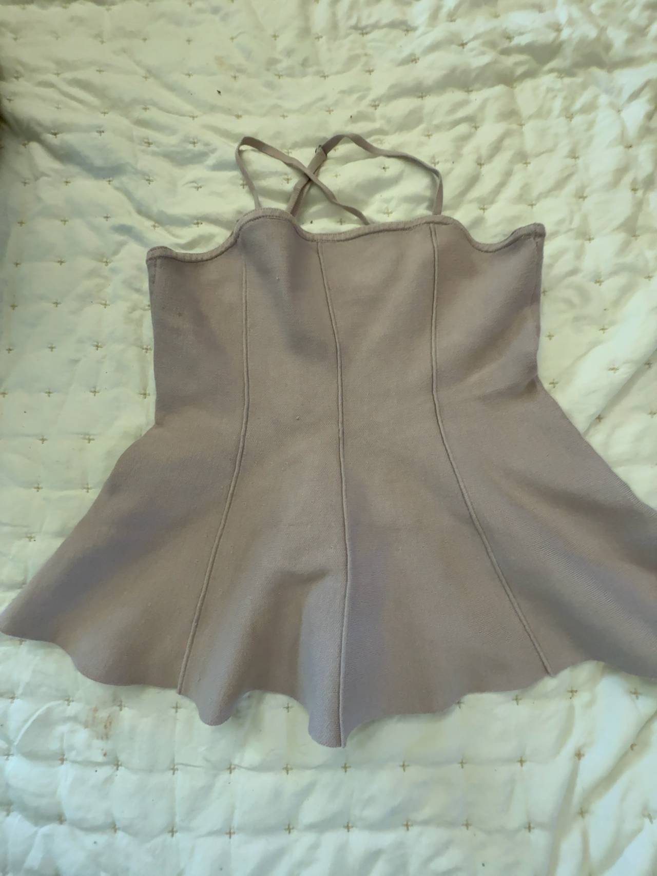 Anthropologie Lavender peplum top: M