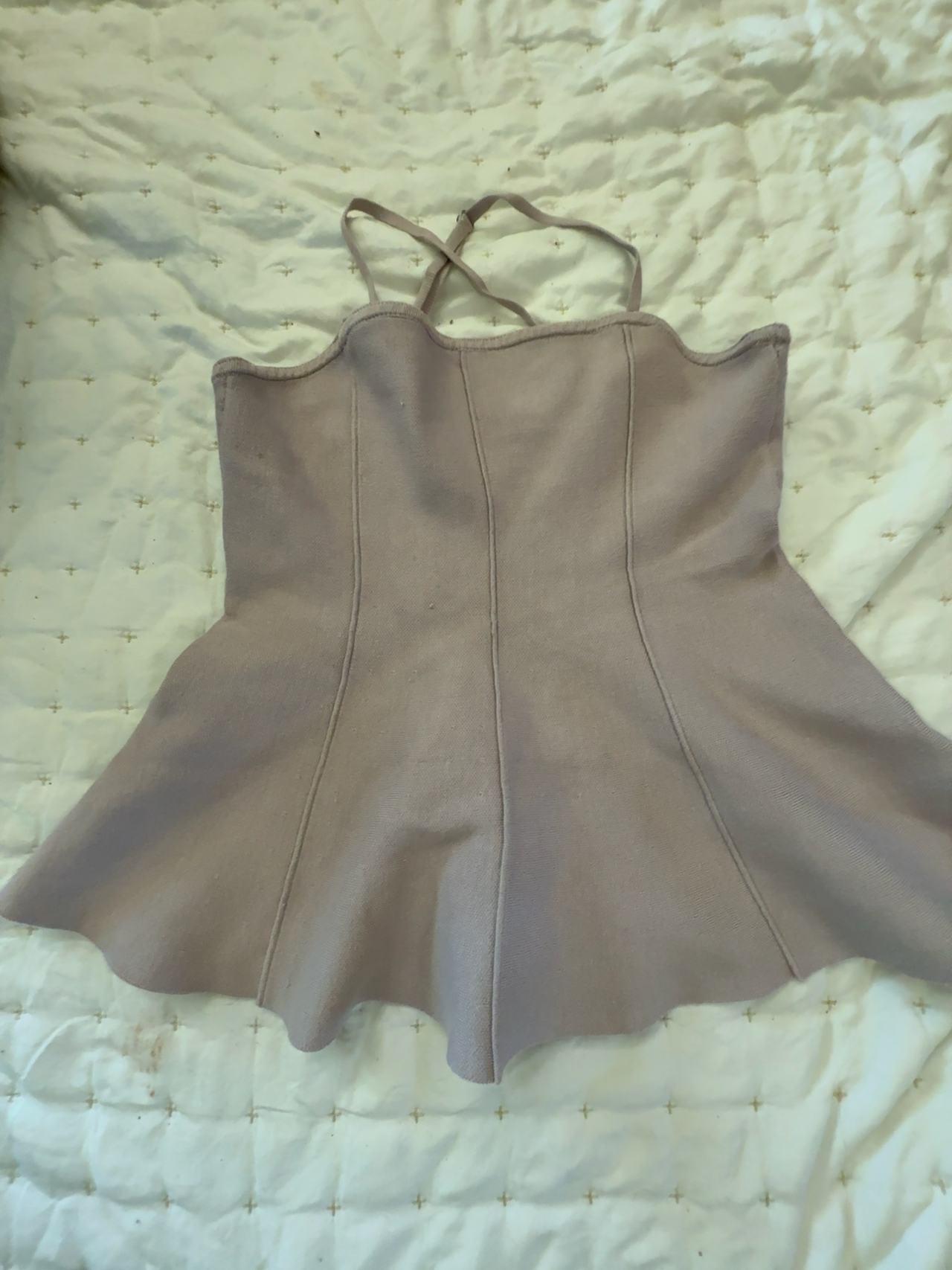 Anthropologie Lavender peplum top: M