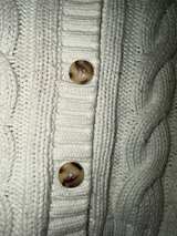 ABERCROMBIE short cable-knit cardigan sweater A&F Y2K Vintage Small - Image 4