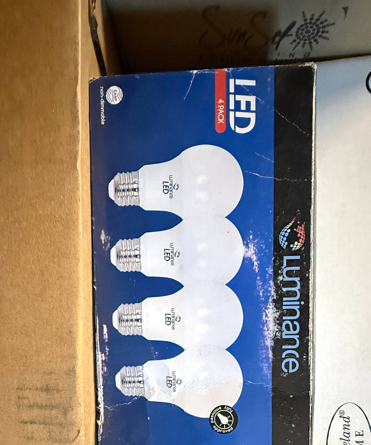Luminance LED A19 4-Pack Light Bulbs