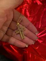 Sapphire stone Cross Pendant ( costume jewelry) - Image 4
