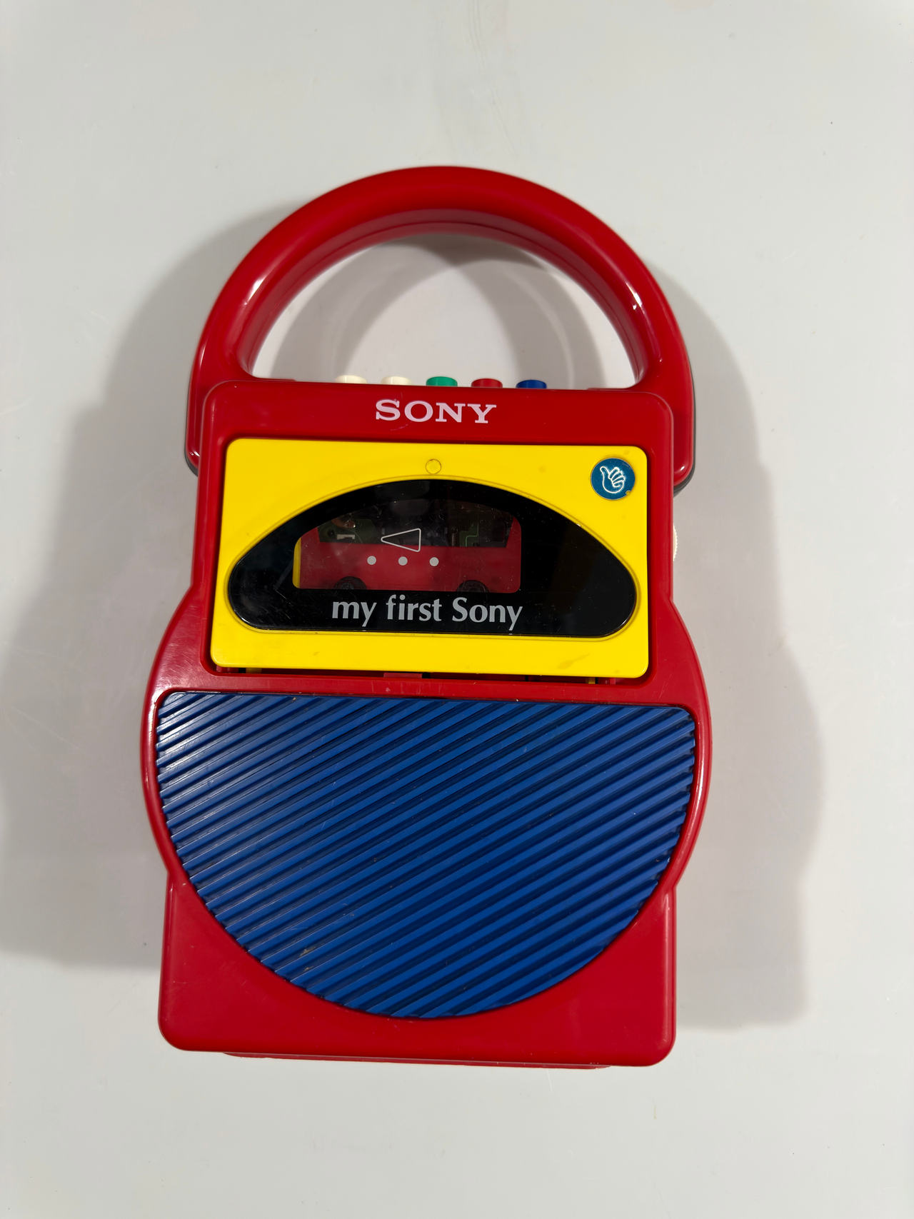 Sony My First Sony Cassette Player Vintage Kids Red Yellow Blue For Parts/Repair