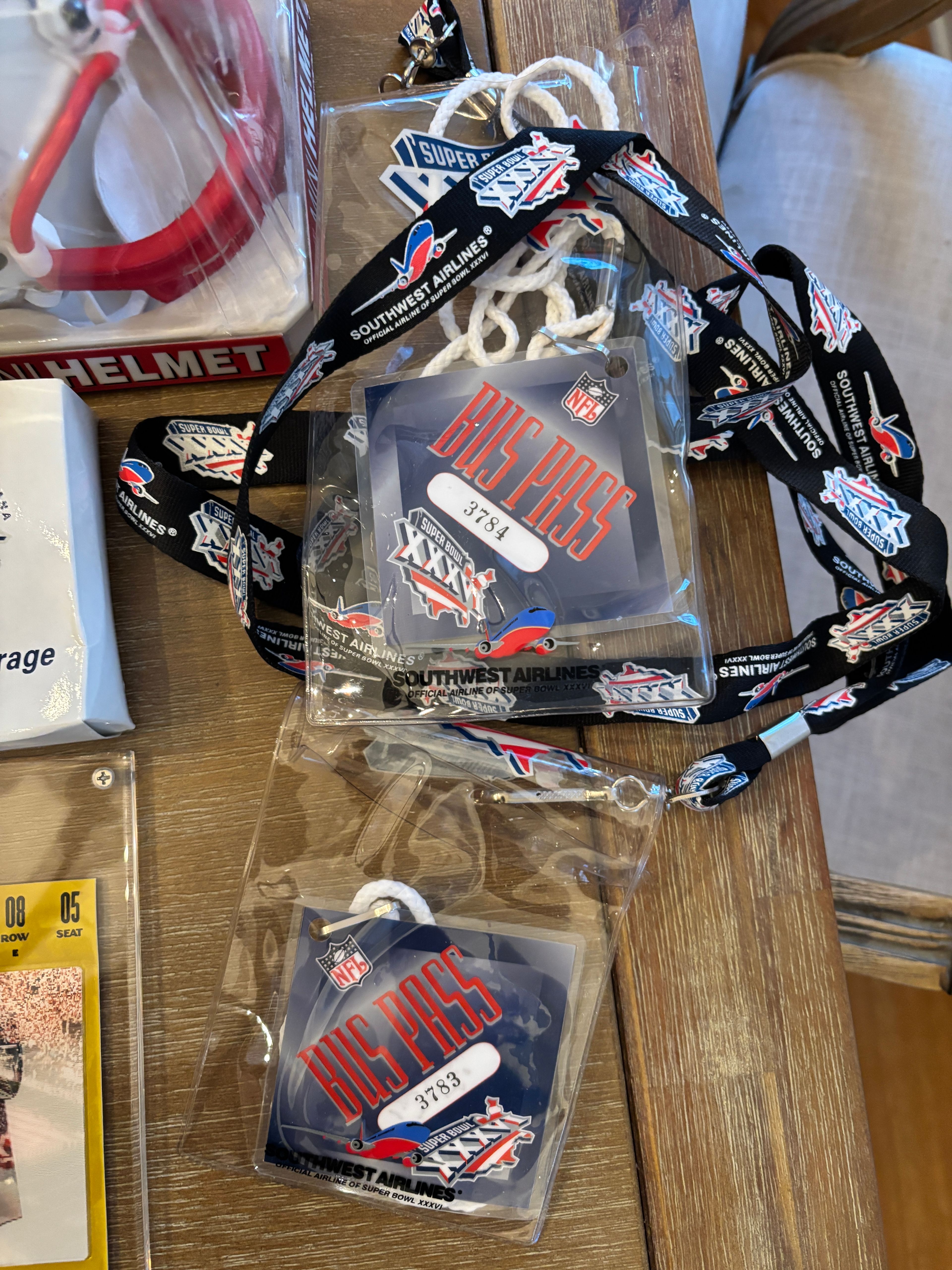 Super Bowl XXXVI New England Patriots Souvenir Lot - Image 6