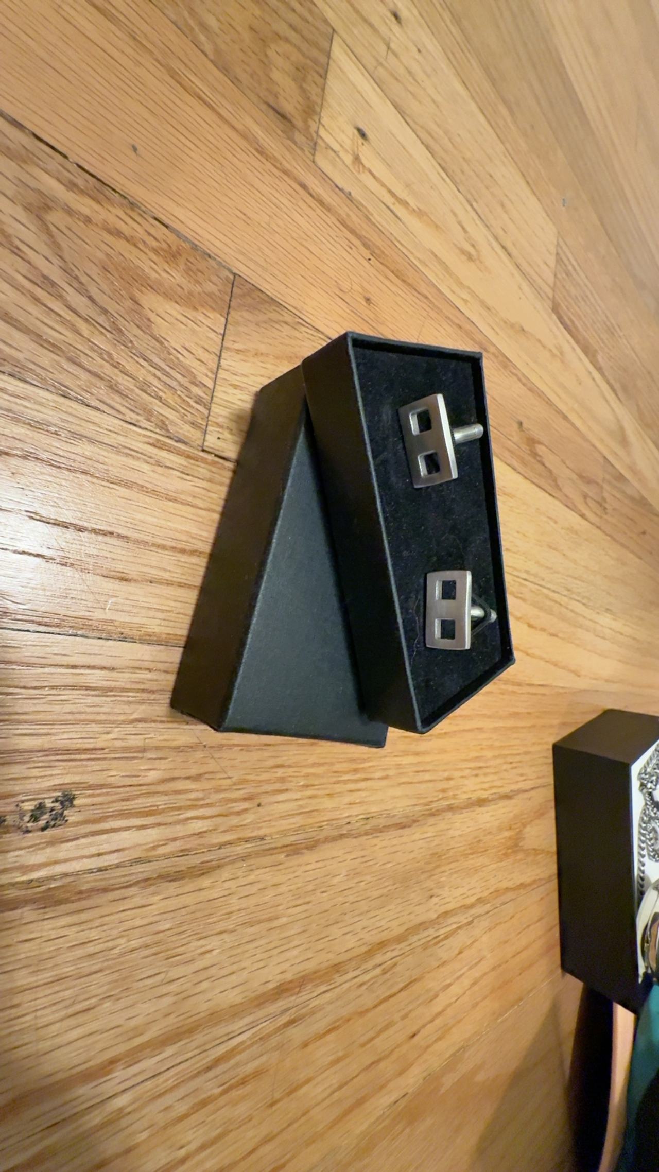 Saurum Modernist Sterling Silver Square Cufflinks