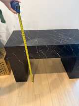 Black Marble Waterfall Console Table - Image 6