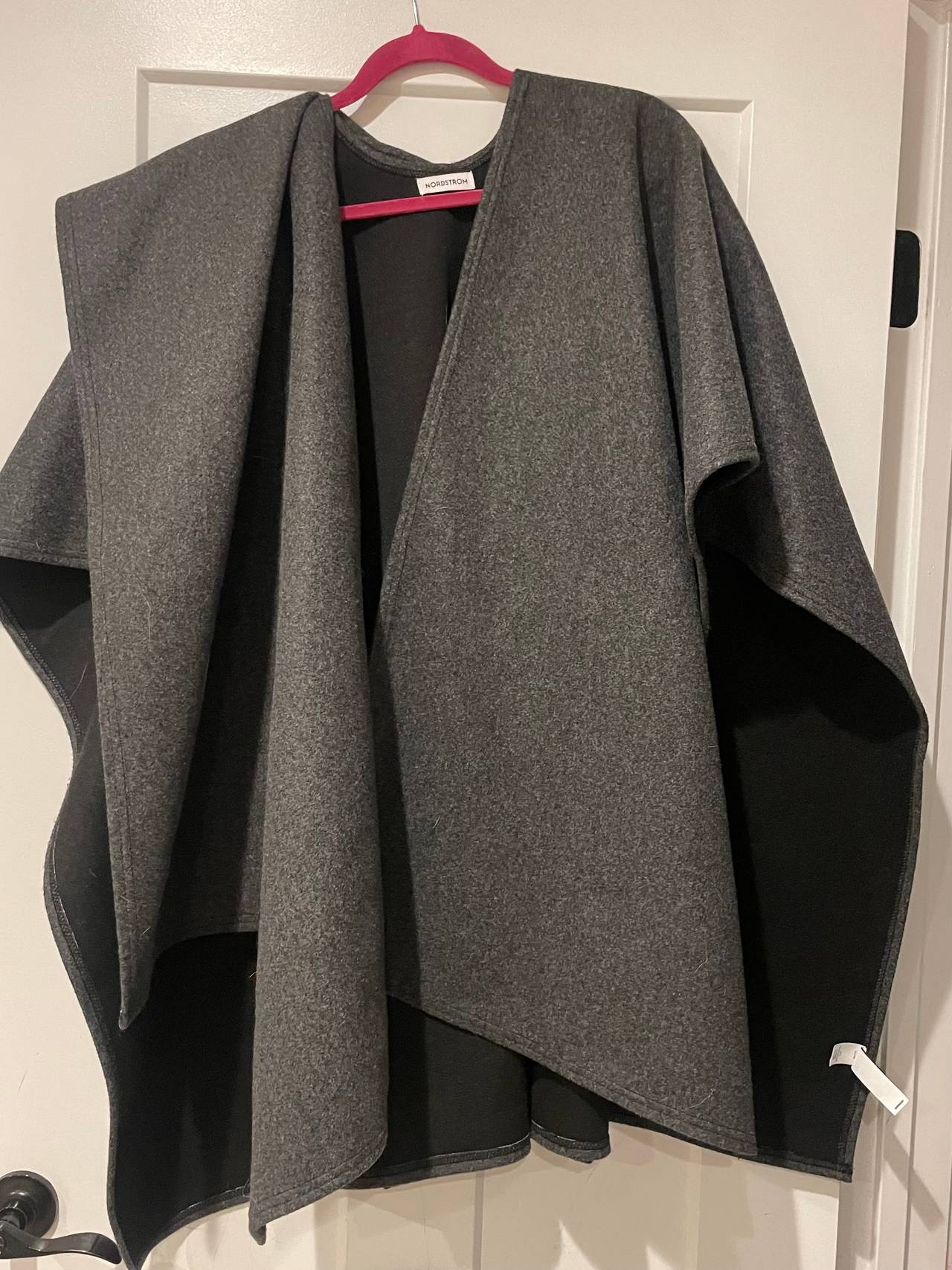 Nordstrom Double Face Wool Blend Cape Poncho