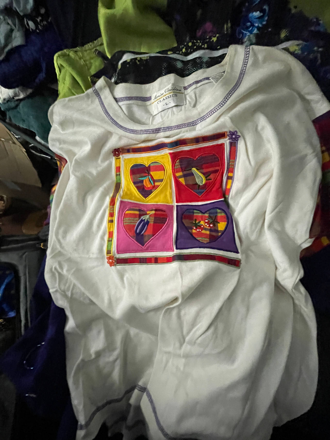 Women's Patchwork Heart T-Shirt