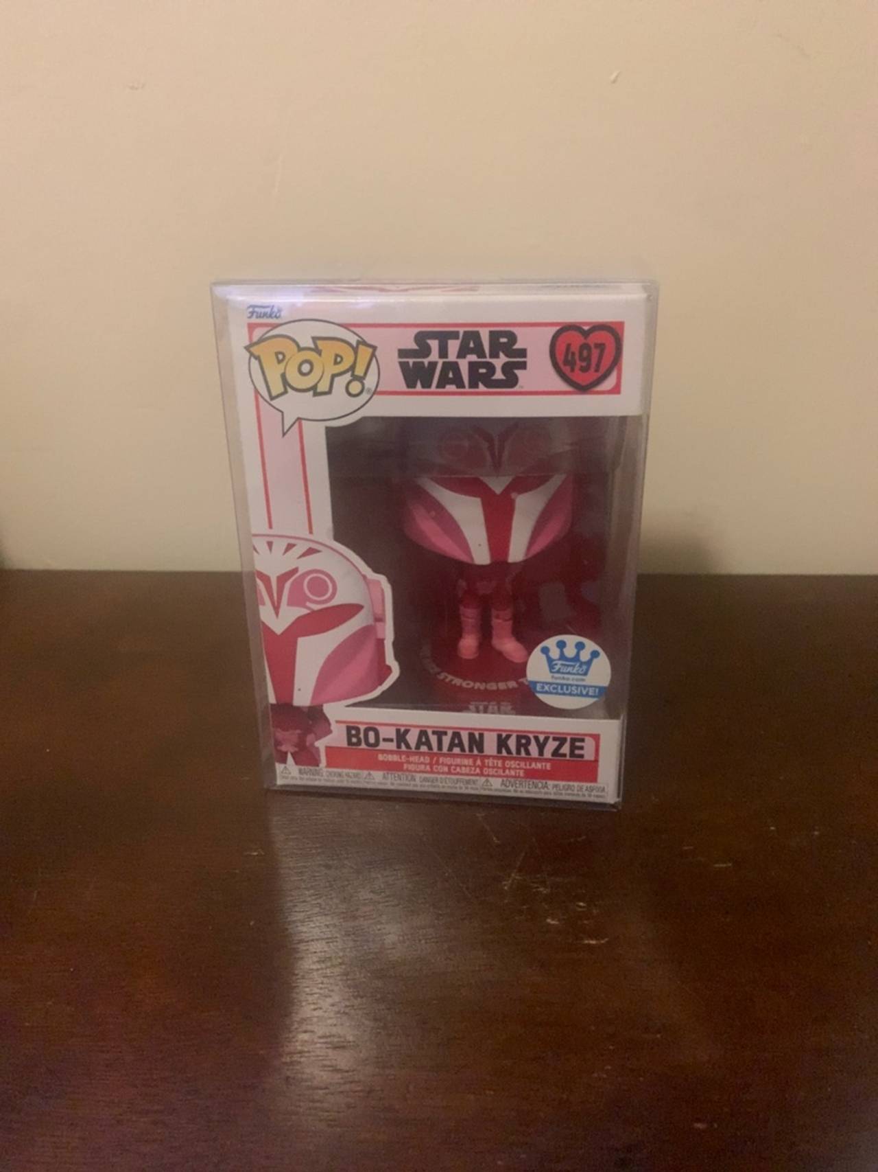 Funko Pop! Star Wars Bo-Katan Kryze Pink Valentine #497