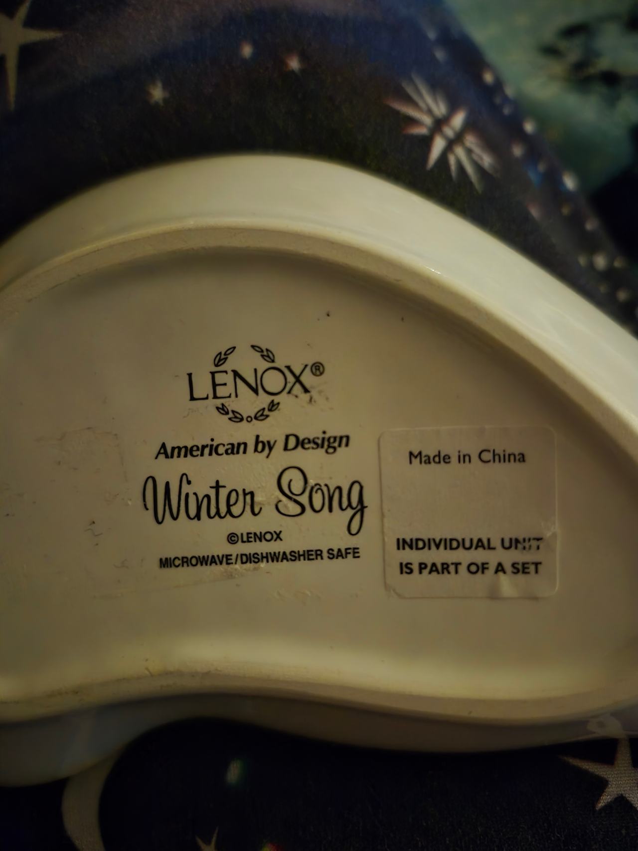 Lenox "Winter Song" Bird-Shaped Dish