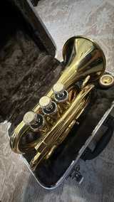 Davidsen Pocket Trumpet Bb Gold Lacquer - Image 4