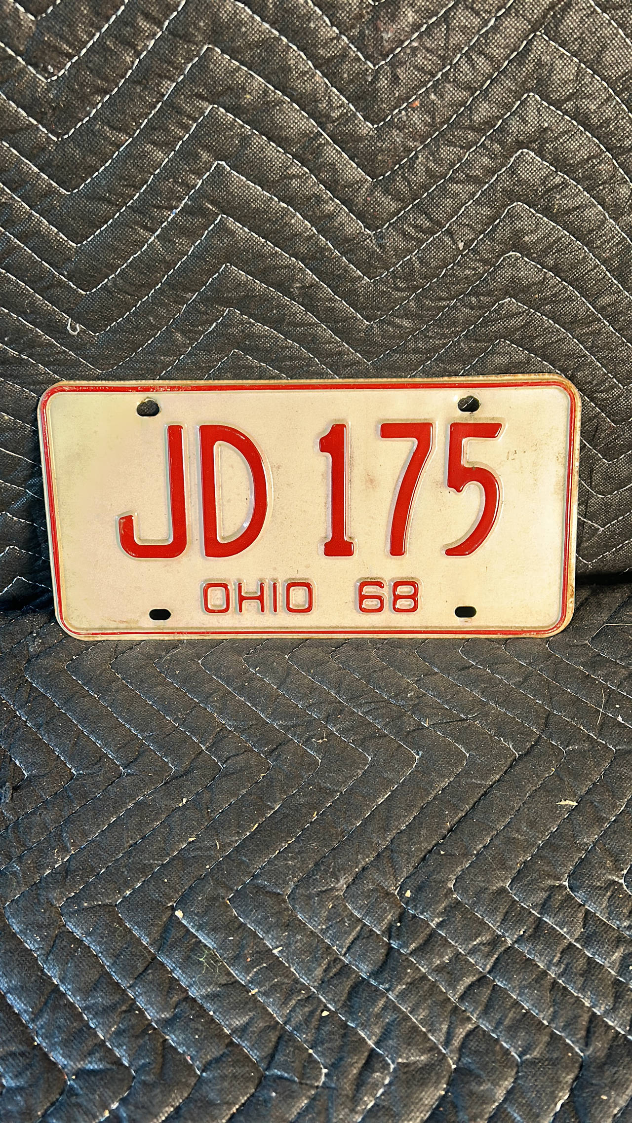 1968 Ohio License Plate