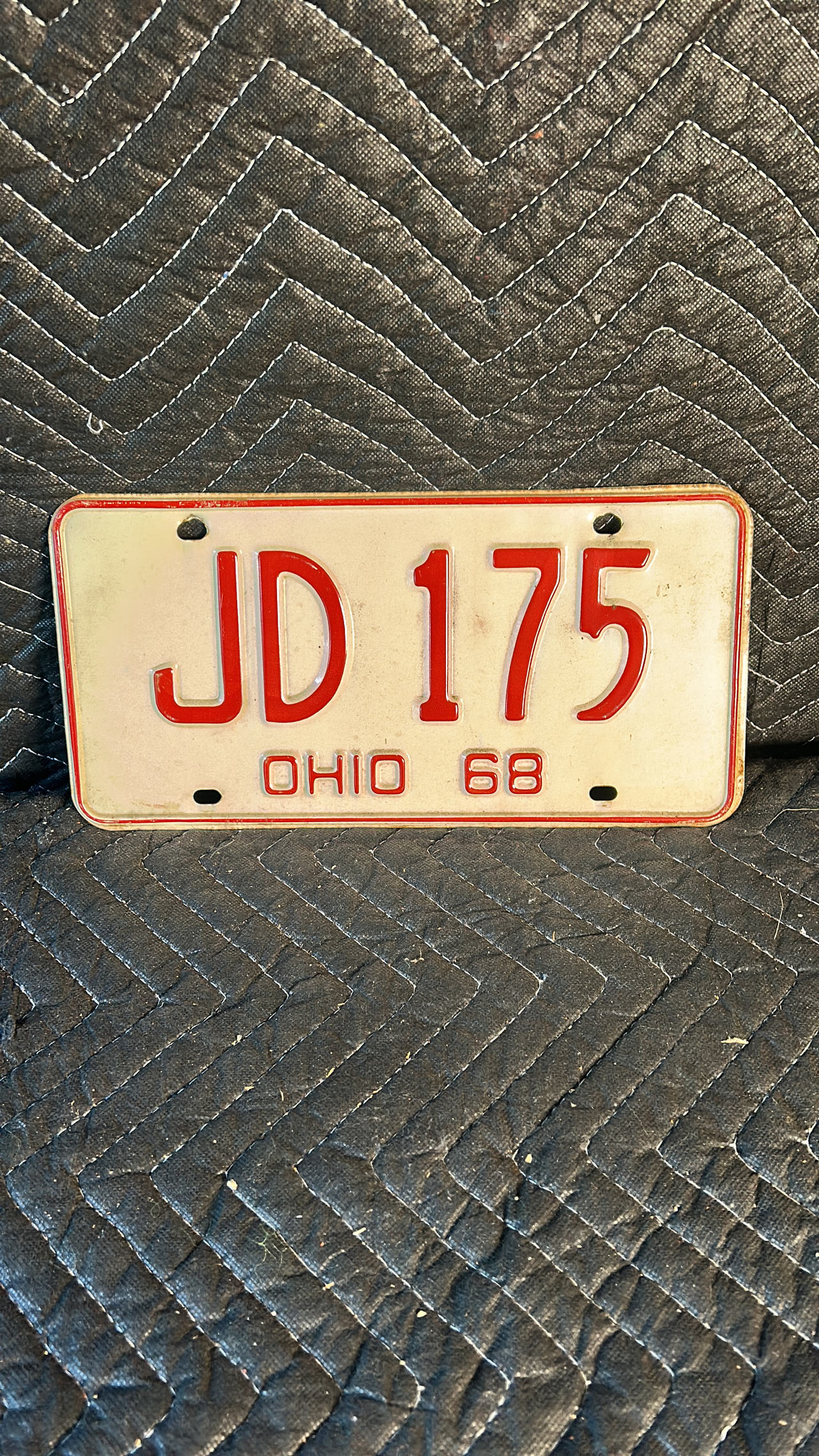 1968 Ohio License Plate