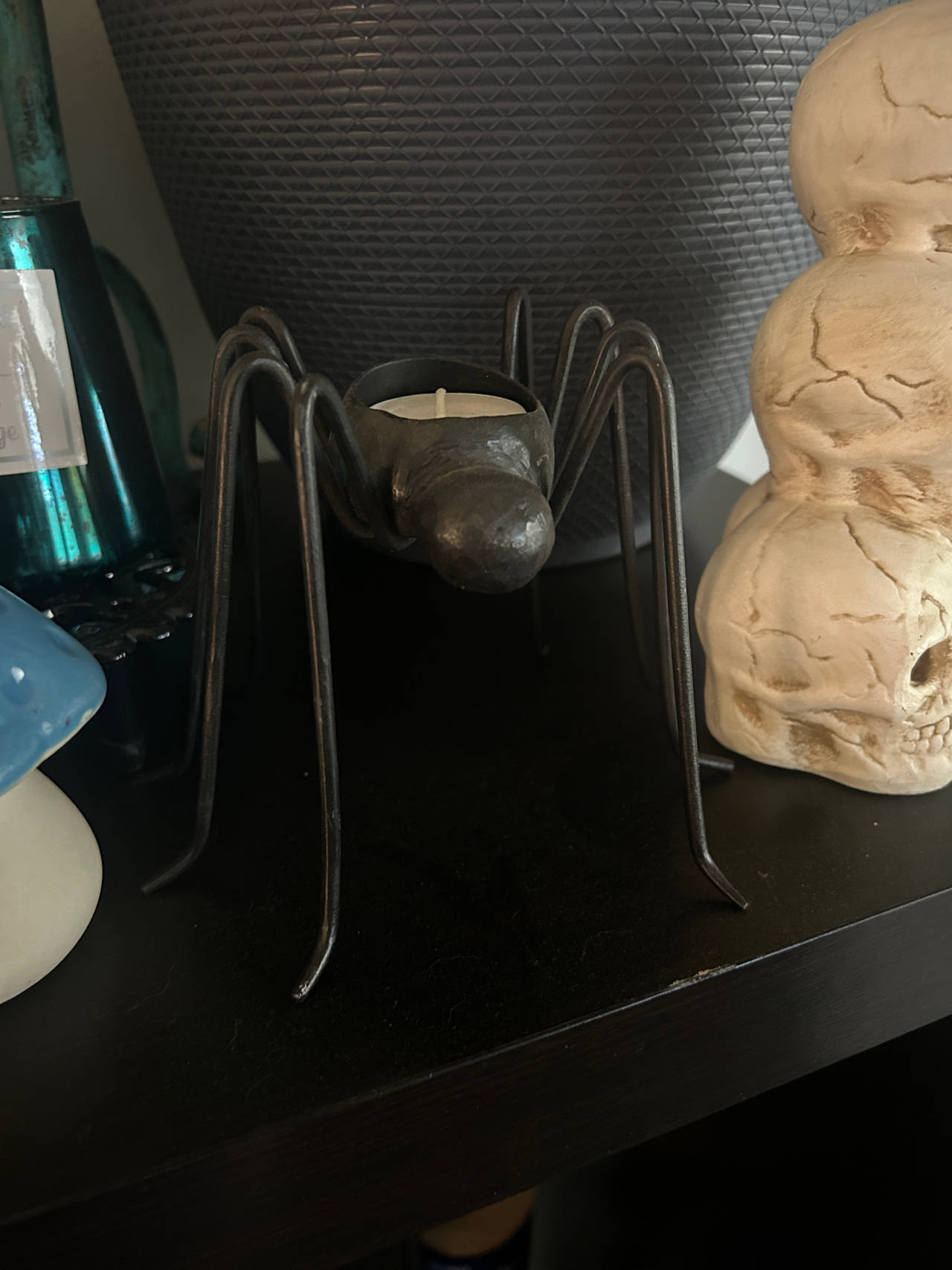Spider Shaped Metal Tealight Candle Holder
