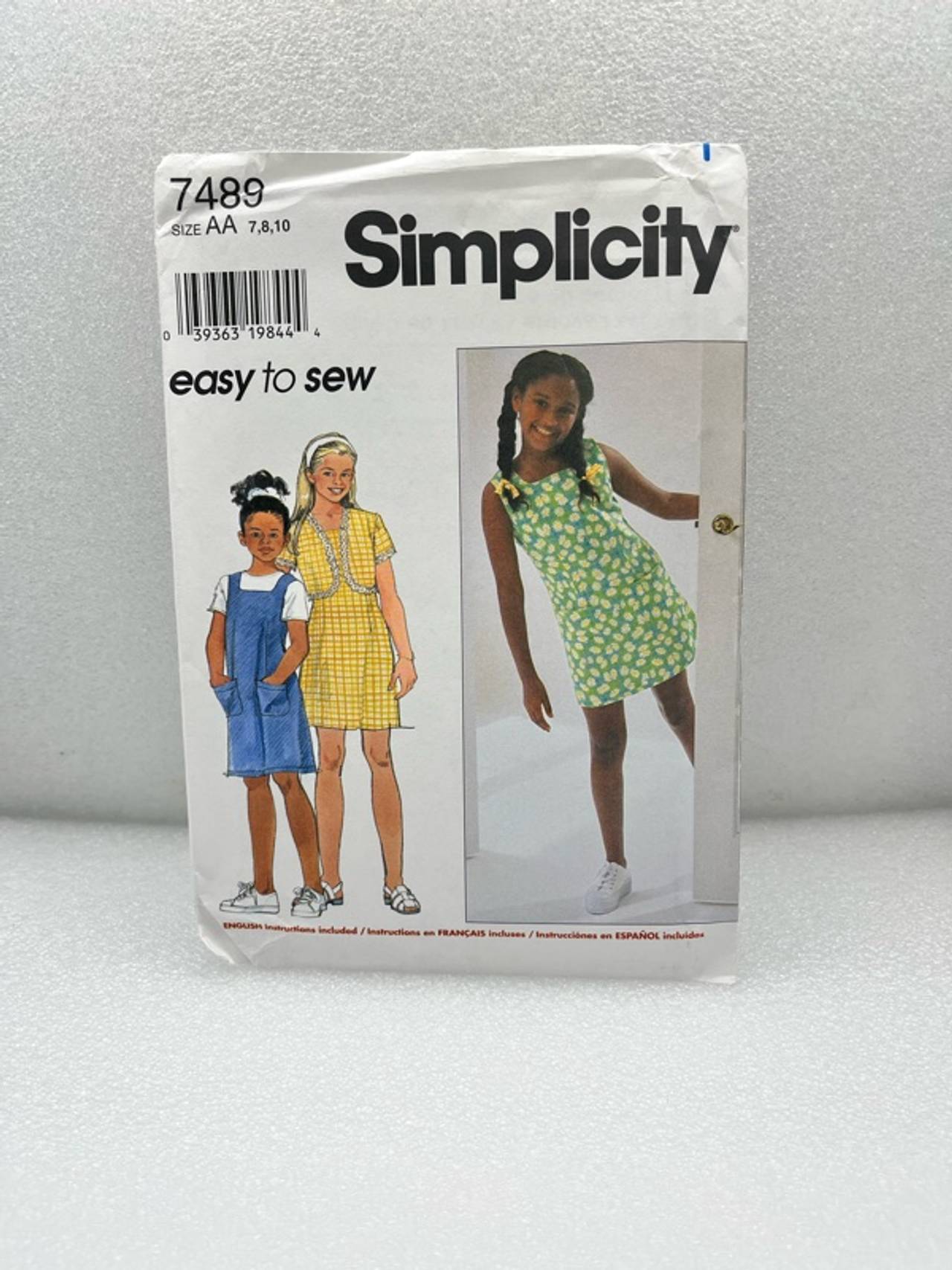 Simplicity Girls' Dress Sewing Pattern