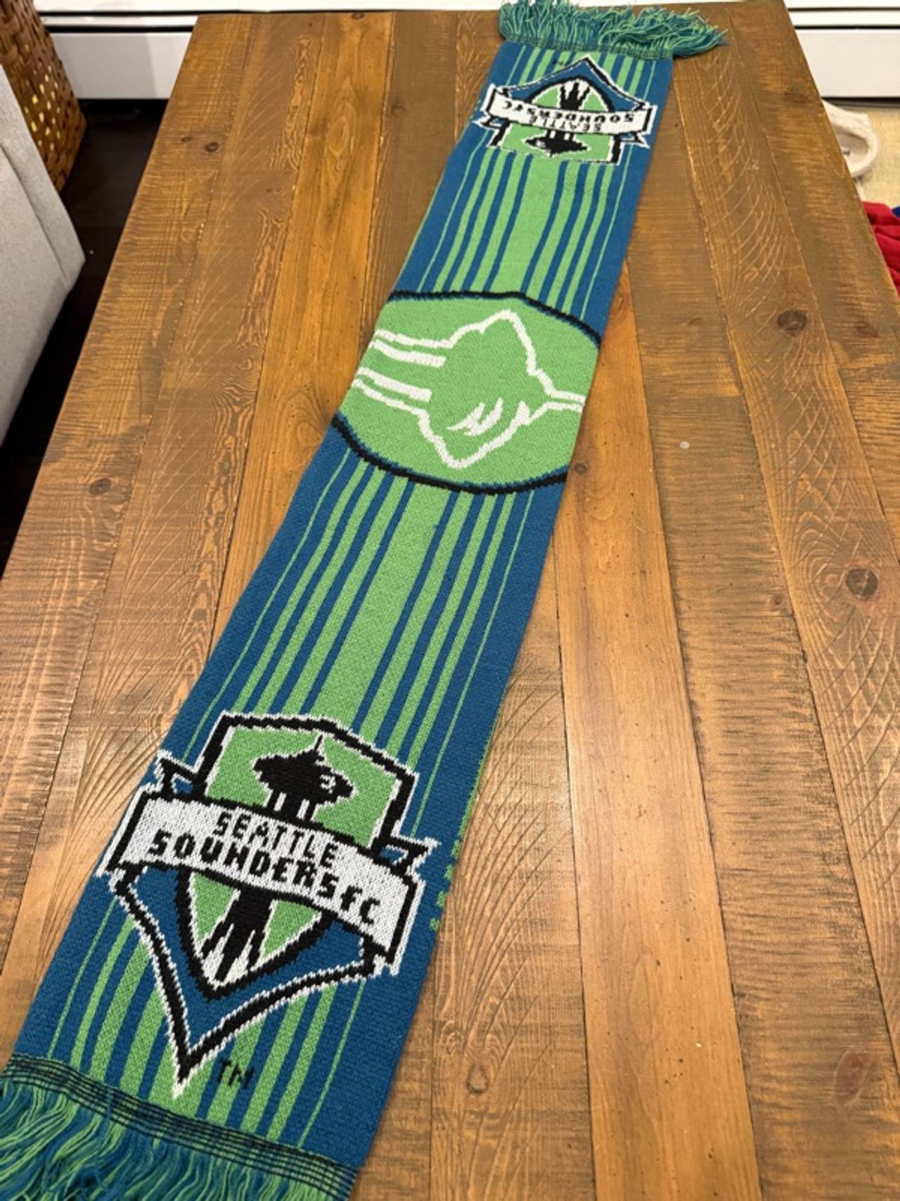 Adidas Seattle Sounders FC Green/Blue Scarf