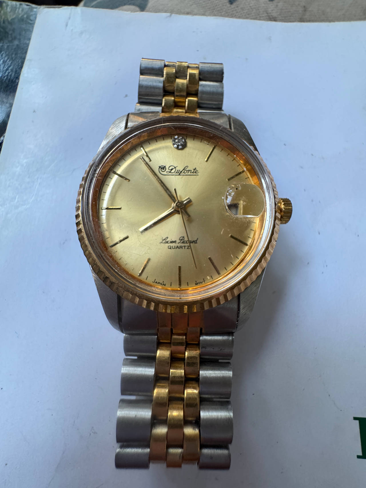 Dufonte by Lucien Piccard Two-Tone Quartz Watch