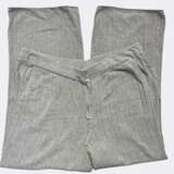 Barefoot Dreams Pants Women 1X TaupeCozyChic Lite Rib Plush Pull On Drawstring - Image 4