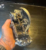 Dragon on Rocks incense burner - Image 1