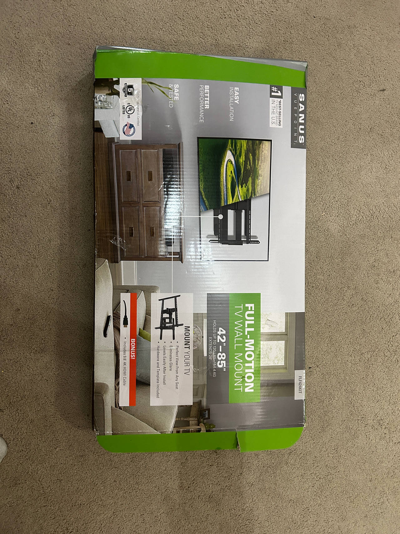 Sanus Full-Motion TV Wall Mount