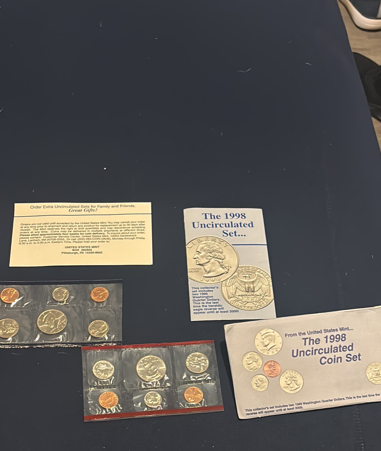 1998 United States Mint Uncirculated Coin Set