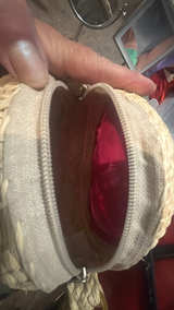 Handwoven Straw Crossbody Bag - Image 3