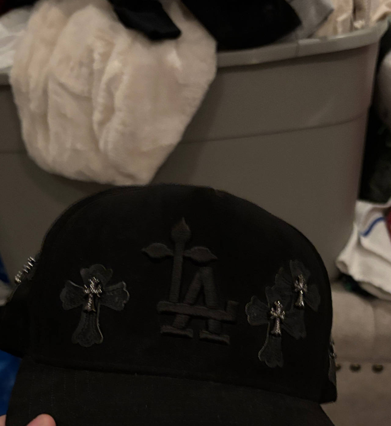 Chrome Hearts LA Cross Patch Trucker Hat