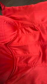 Finesse Red Satin Halter Corset Top XS - Image 2