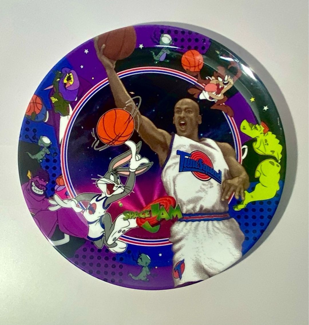 Warner Bros. Space Jam Michael Jordan Melamine Plate 1996