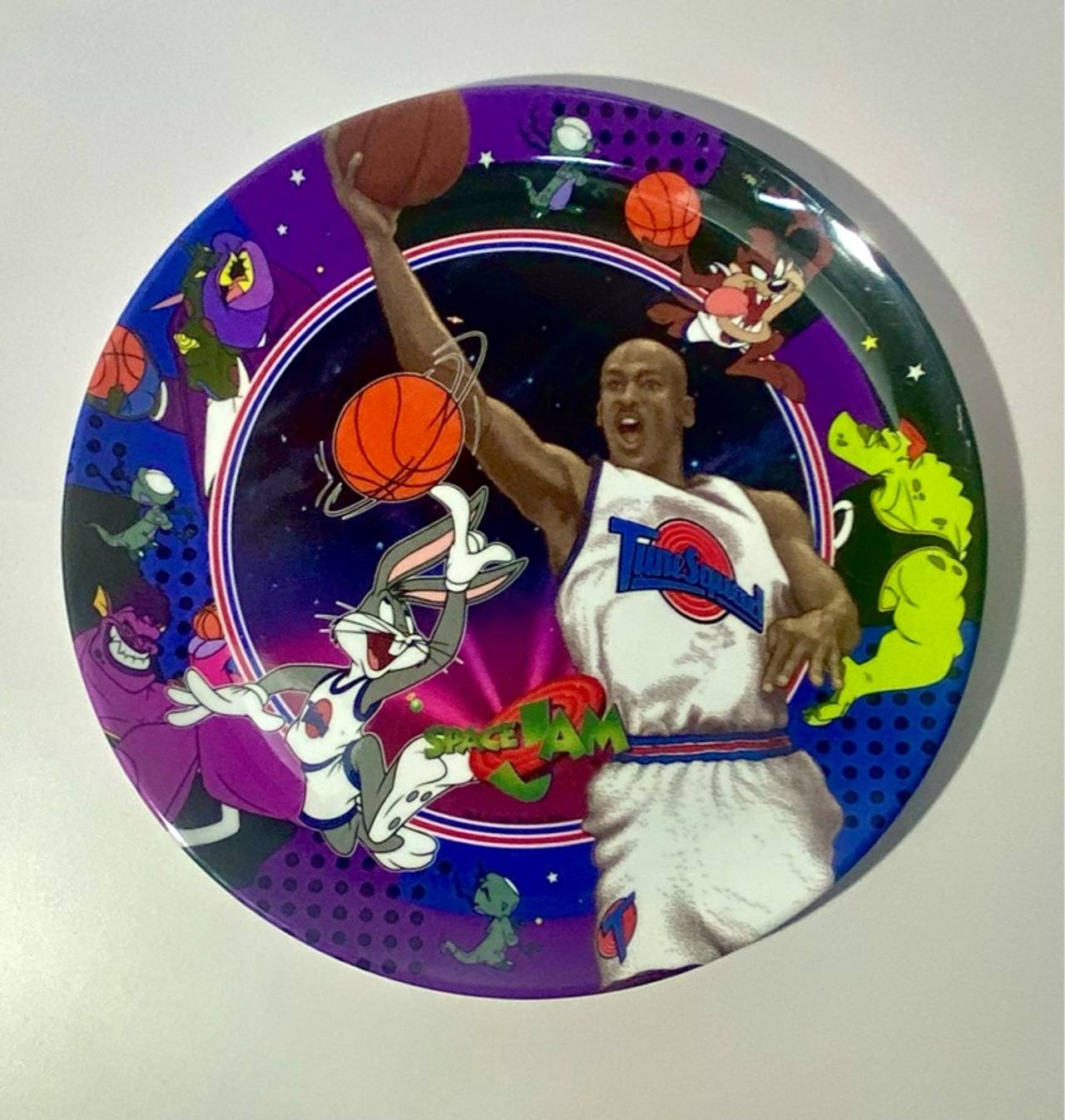 Warner Bros. Space Jam Michael Jordan Melamine Plate 1996