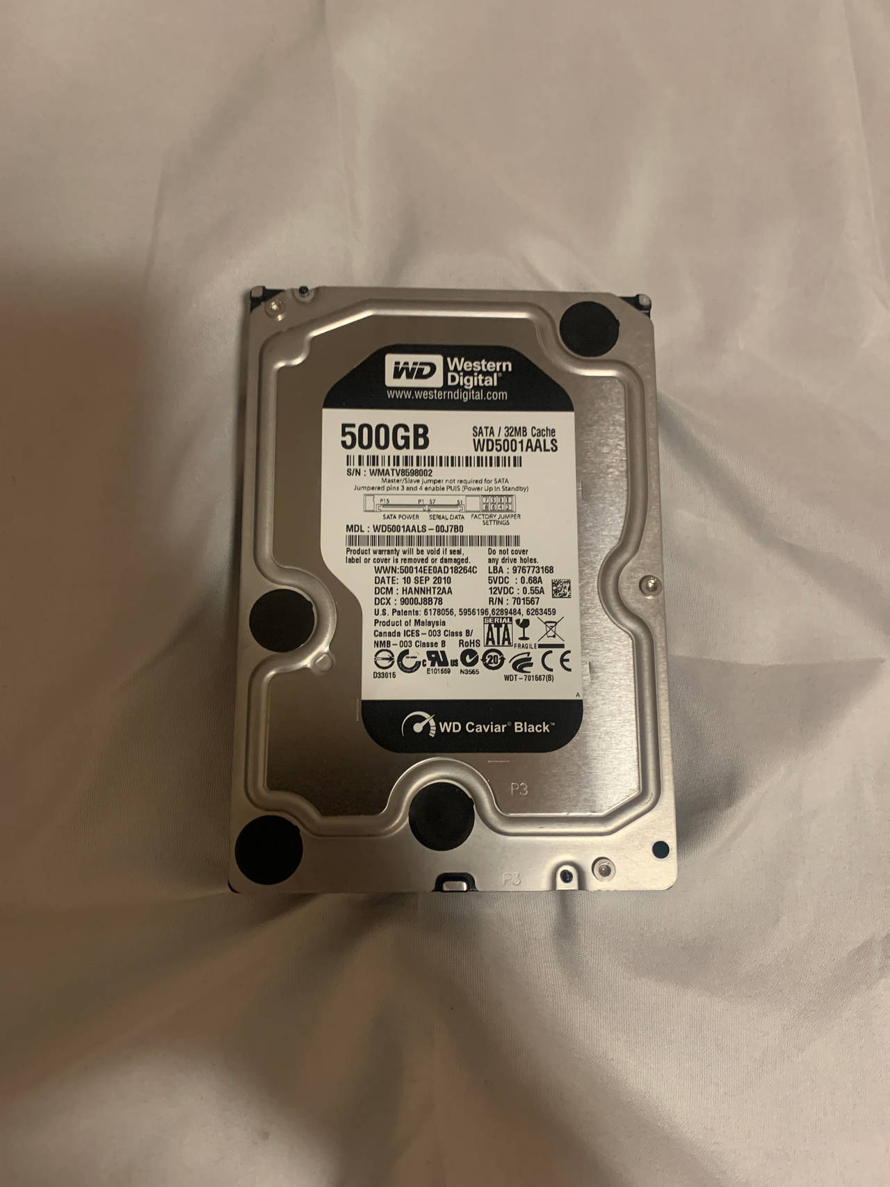 Western Digital Caviar Black 500GB