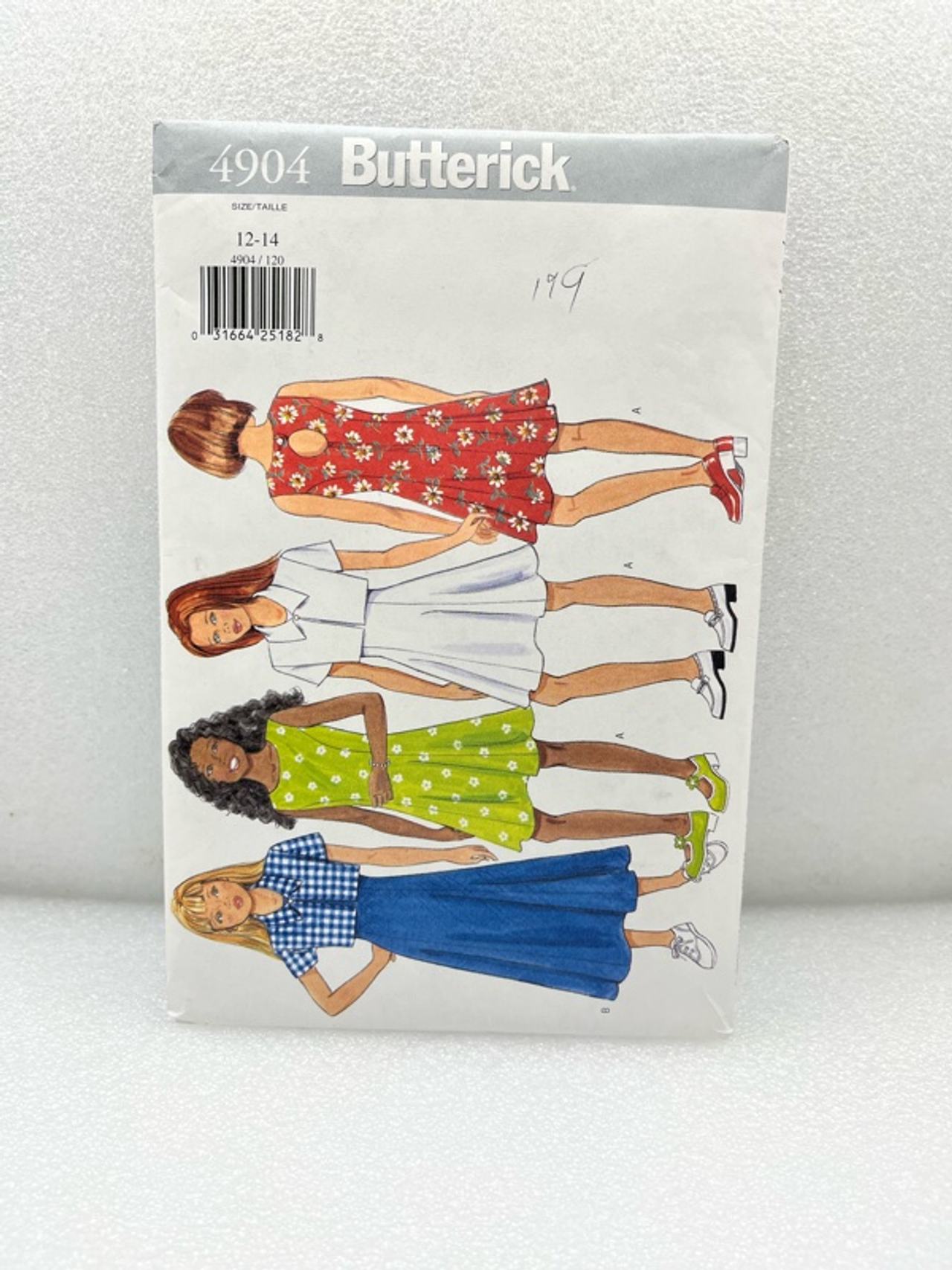 Butterick B3860 Girls' Dress Sewing Pattern
