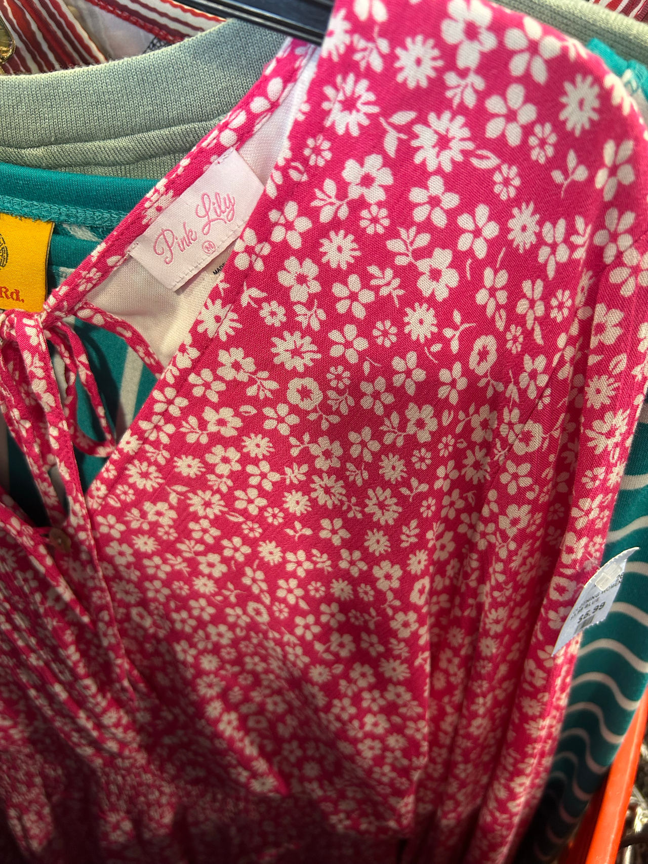 Pink Lily Floral Dress