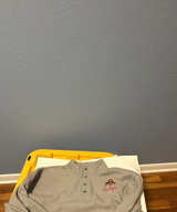 Ohio State Buckeyes Grey Quarter-Button Pullover Jacket - Image 1