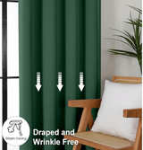 Ava Ever Green Blackout Curtains for Bedroom 96 Inches Long 2 Panels, 52x95" - Image 8