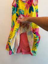 Girls Tropical Floral Swim Dress Size 12/13 - Image 3