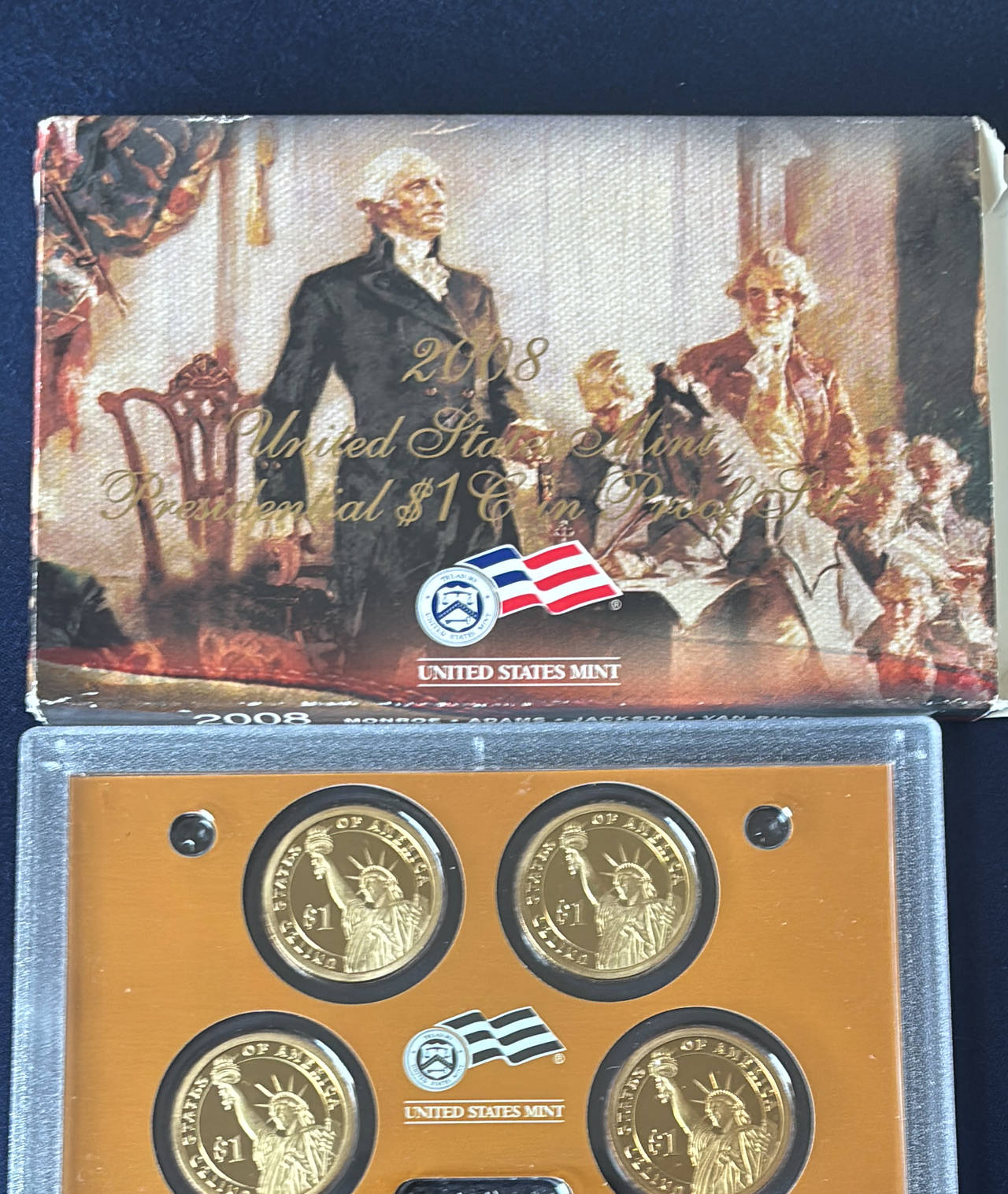 2008 United States Mint Presidential $1 Coin Proof Set