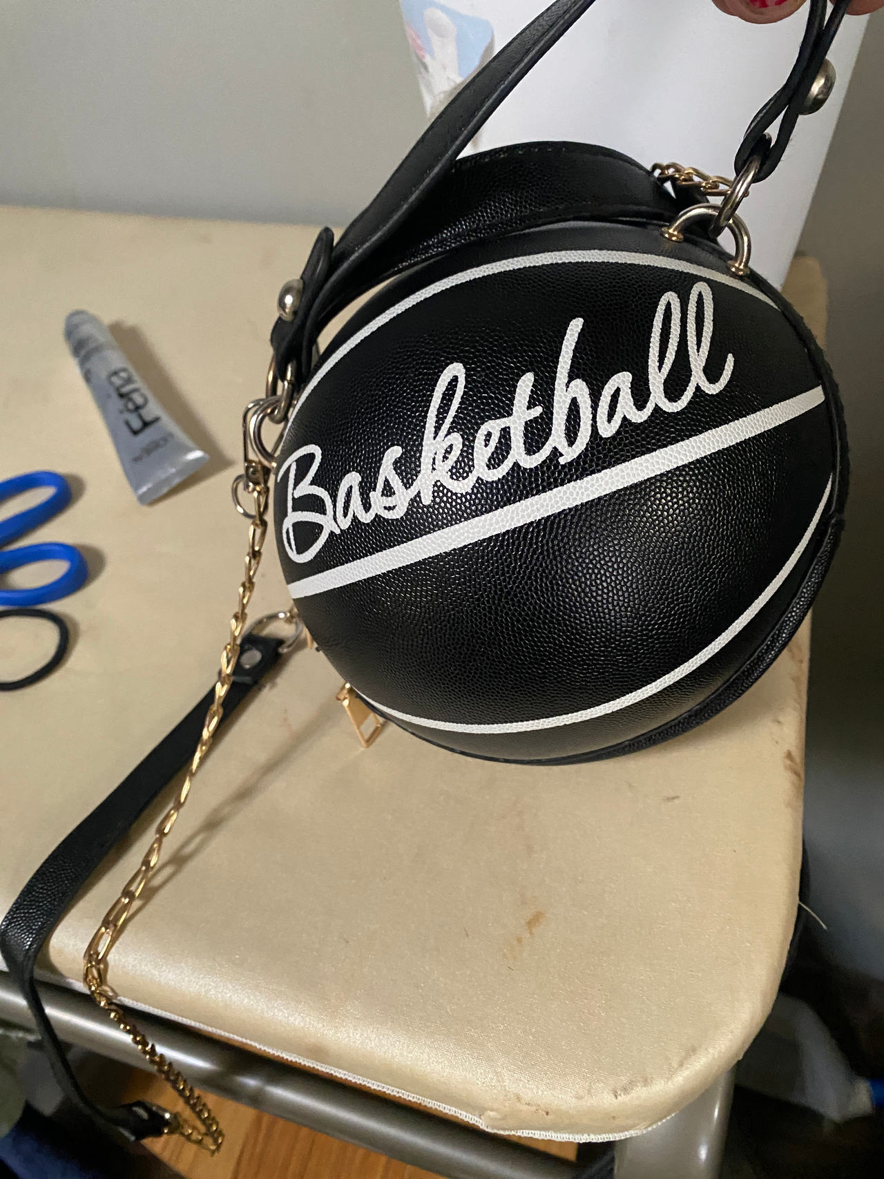 Basketball Shaped Crossbody Bag
