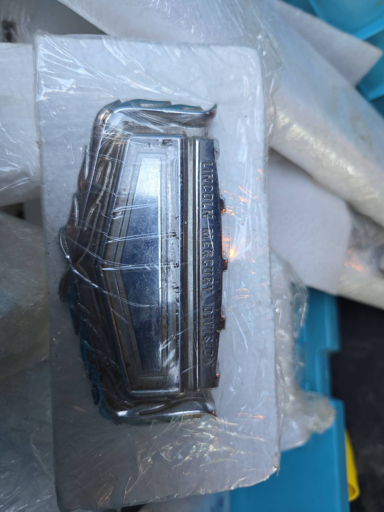Vintage Lincoln Mercury Division Chrome Emblem
