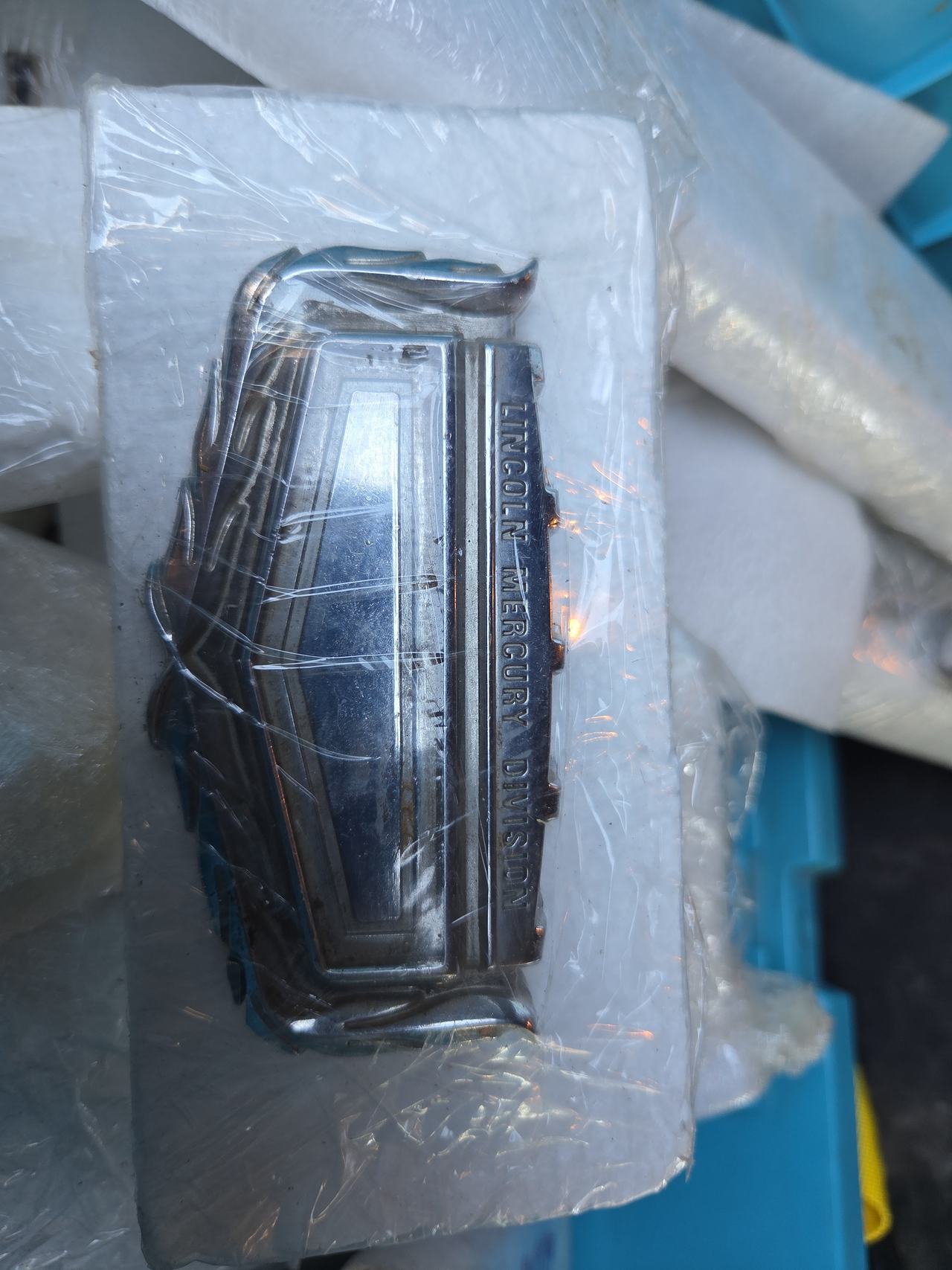 Vintage Lincoln Mercury Division Chrome Emblem