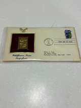 Postal Commemorative Society 22kt Gold Replica Stamp Wildflowers Series Pasqueflower - Image 1